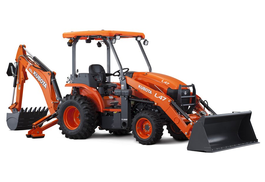 Kubota L47 tractor loader backhoe